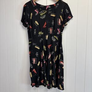 Vintage Laureate Women's Whimsical Maximalist Dress Size M Artsy Teacher Uniquer